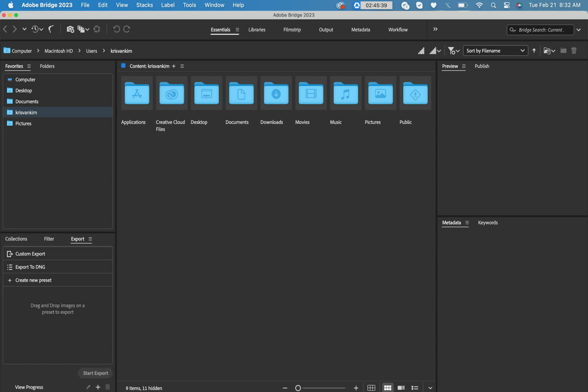Adobe Bridge 2023 version