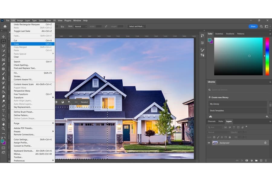 Copying sections into New Files as separate images in Lightroom