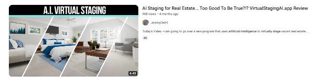 YouTube thumbnail and information of an uploaded video