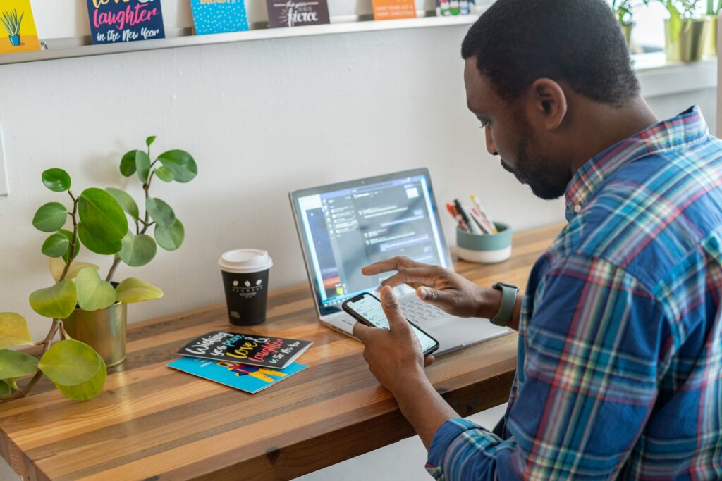 An image of a male virtual assistant