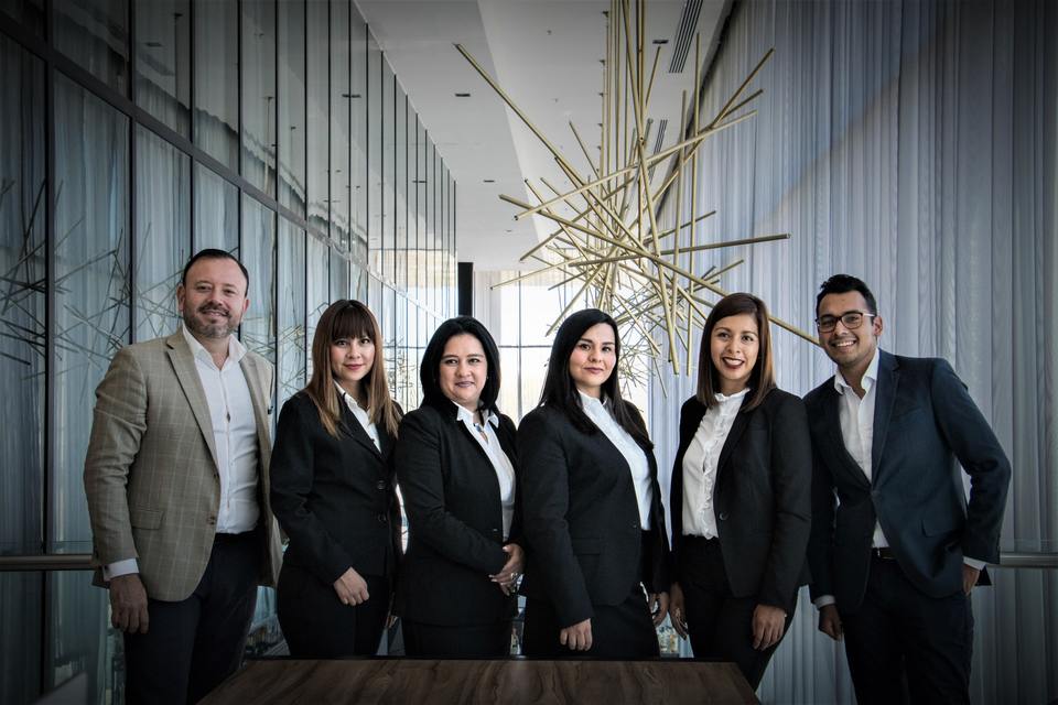 A real estate group portrait headshot