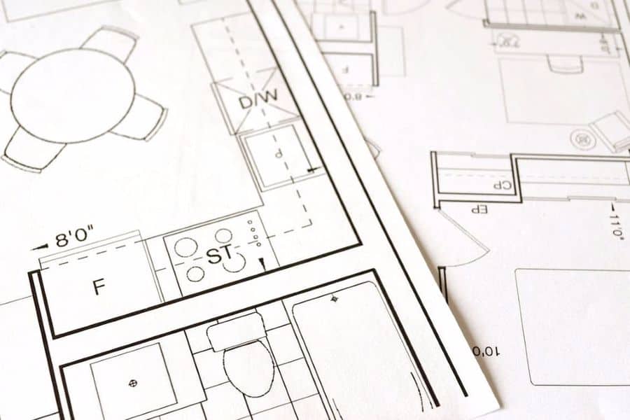 Samples of real estate floor plans and room dimensions
