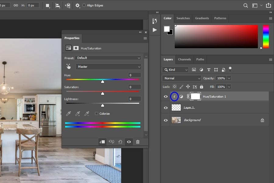 Clipping mask button