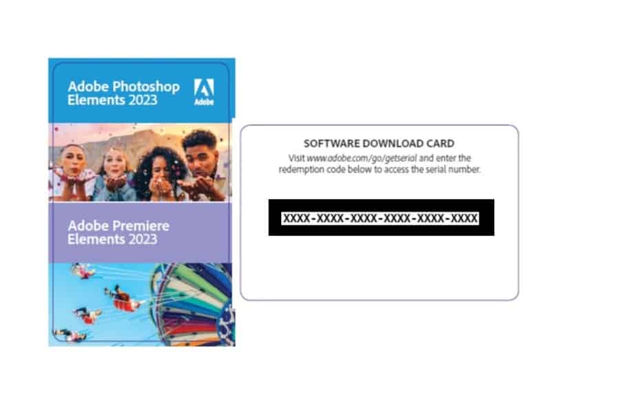 Adobe Photoshop Software download card