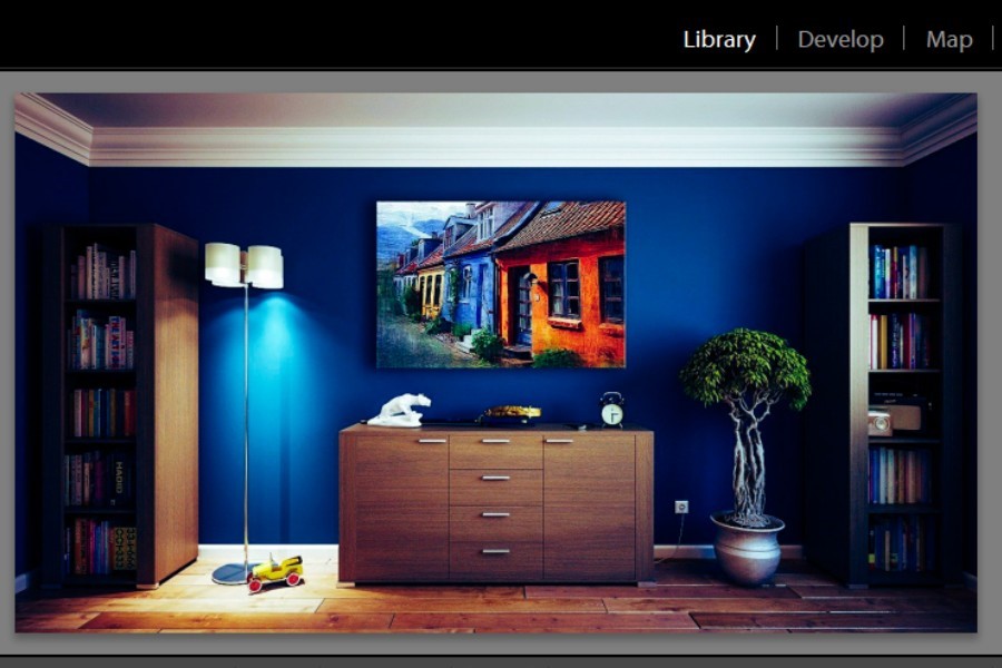 Import the image to remove shadows in Lightroom